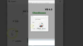 Checkbox in VB 6 0 Education