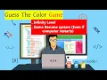 Fun Game in HTML CSS Javascript Guess the color Game in Javascript