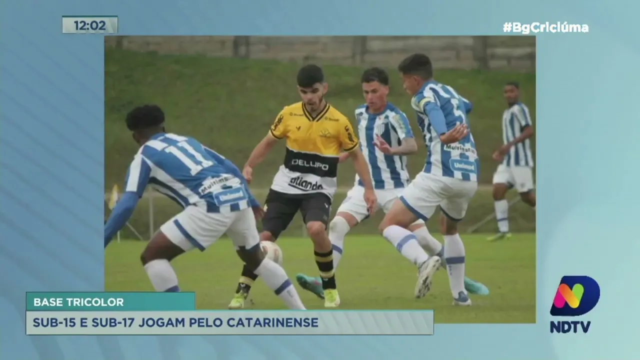Times sub-15 e sub-17 do Criciúma tem resultados distintos no Estadual