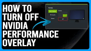 How To Turn Off NVIDIA Performance Overlay How To Disable NVIDIA Performance Overlay