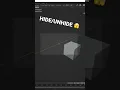 How to Use Hotkeys to hide and Unhide Objects in Blender