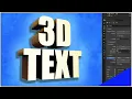 3D Text in Blender Everything You Need to Know