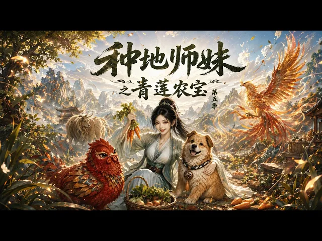 畑仕事の妹弟子と青蓮の宝