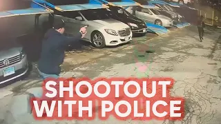 shows shootout that injured NYPD officer killed suspect