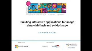 Talk Emmanuelle Gouillart - Building interactive applications for image data