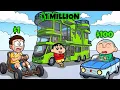 Shinchan Upgrading And Testing Most Expensive Car s