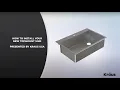 Kraus Drop - Kitchen Sink Installation