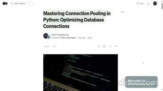 Mastering Connection Pooling in Python Optimizing Database Connections