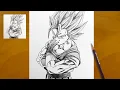 Download Lagu How to Draw Vegito from Dragon Ball || Anime Pencil Sketch || Step by Step Art