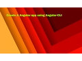 create a new angular 2 app with angular cli