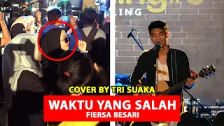 Download WAKTU YANG SALAH - FIERSA BESARI (LIRIK) COVER BY TRI SUAKA MP3