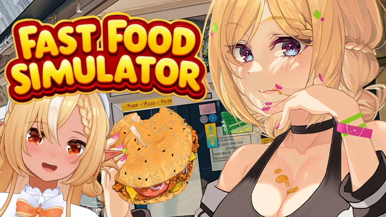 【Fast Food Simulator】バーガー店で覇権とる！！ #あっぷれあ 【アキロゼ/ホロライブ】