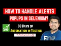How To Handle Alerts in Selenium How To Handle Popup in Selenium Day16