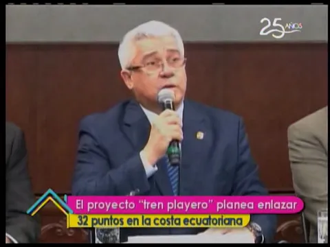 El proyecto tren playero planea enlazar 32 puntos en la costa ecuatoriana