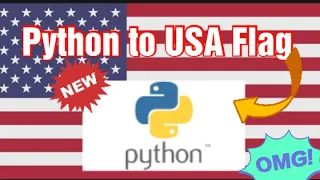 USA flag to python 1 hour working let s make it