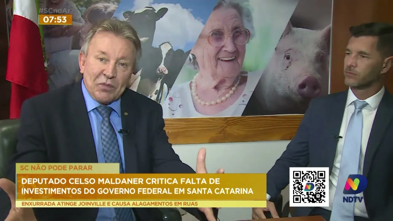 Deputado Celso Maldaner critica falta de investimentos do governo federal em Santa Catarina