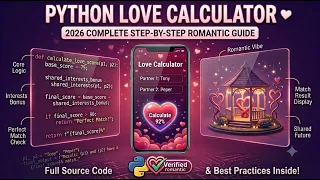 Python Love Calculator Tutorial Easy Python Projects for Beginners