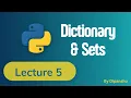 Python Dictionaries Sets Lecture 5 Python Tutorial for Beginners