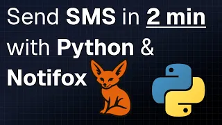 Send SMS in 2 MINUTES using Python and Notifox