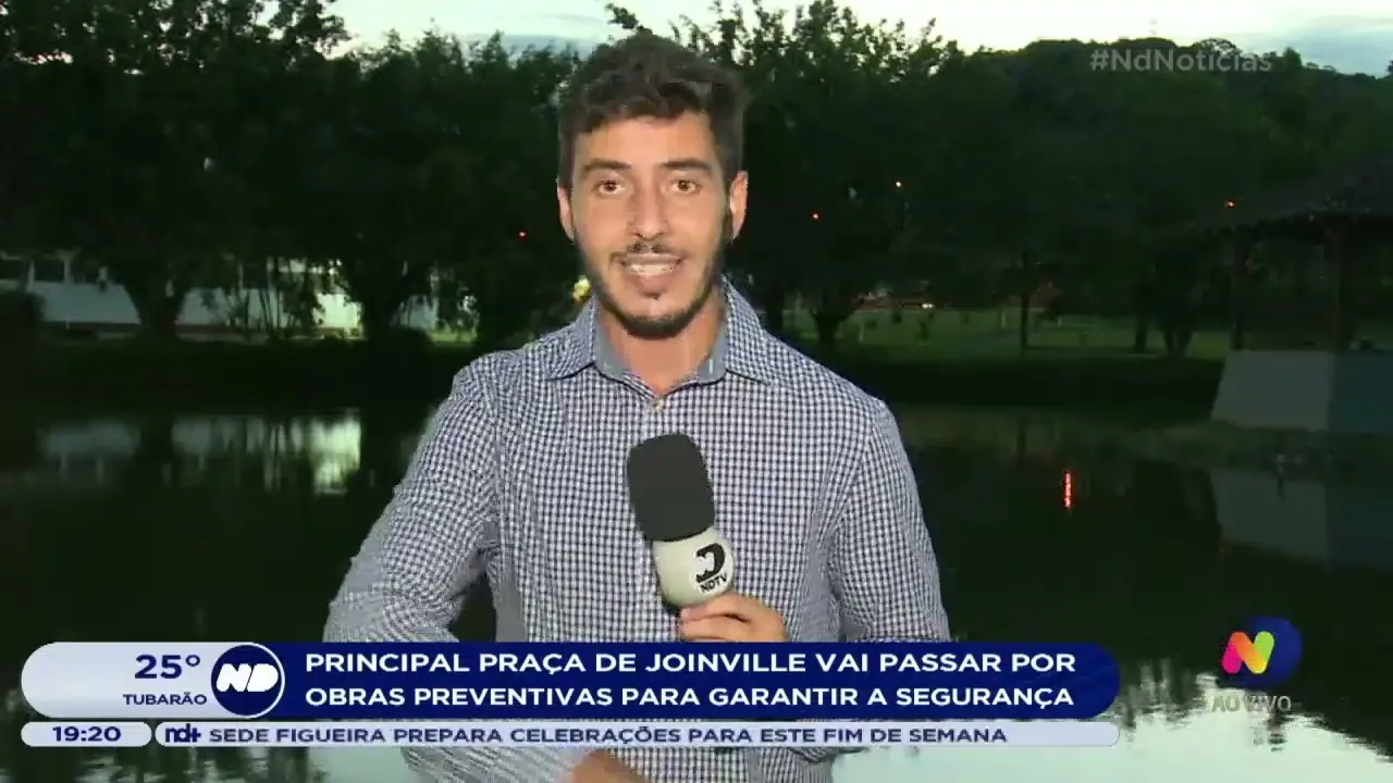 Principal praça de Joinville passará por obras preventivas