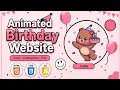 Build an Animated Birt ay Website with HTML CSS JavaScript ASMR Coding
