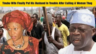 tinubu wife publicly di gr ce her husband after she was l p by angry