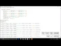 Tic Tac Toe Game - Part 4 Python Tutorial Python Game X and 0 CodeSky