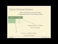 NoSQL - Column Oriented Databases