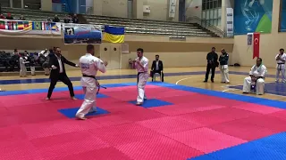 حسين عمار لاعب المنتخب الوطني في بطولة تركيا الدوليه 