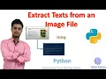 Extract texts from Image file using Python pytesseract module