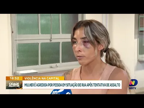 Centro de Florianópolis: mulher é agredida após tentativa de assalto por pessoa em situação de rua