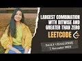2275 Largest Combination With Bitwise AND Greater Than Zero Leetcode Daily POTD 6 Nov 2024