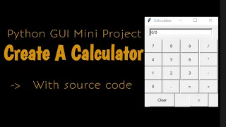 GUI calculator using tkinter Python python calculator