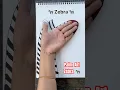 Hand Art Zebra For Kids
