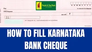 Download How to fill Punjab and Sind Bank cheque | How to fill cheque of Punjab and Sind Bank MP3