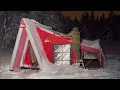 Lagu ŞİDDETLİ KAR FIRTINASINDA 2 FARKLI ÇADIRLA KAR KAMPI
