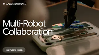 Robots working together with Gemini Robotics 2