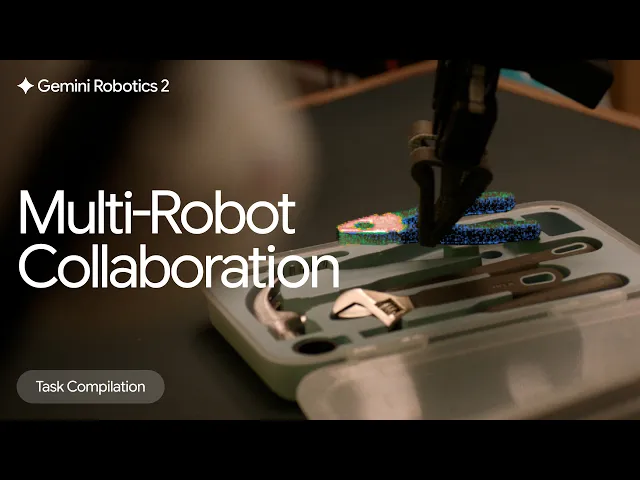 Video: Robots working together with Gemini Robotics 2
