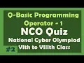 Qbasic Mathematical operator Input value from user