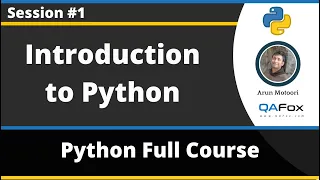 Introduction to Python Python Tutorial - Part 1
