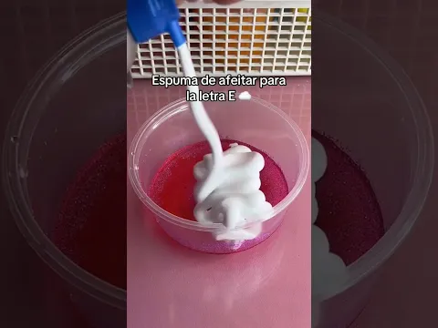 Haciendo slime en orden alfabético 📚 #slime