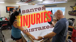 Banter, Injuries and Mistakes – Ceiling Panel Fabrication — Episode 169