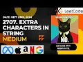 2707 Extra Characters in a String Hash Set Dynamic Programming Leetcode Daily Challenge JAVA