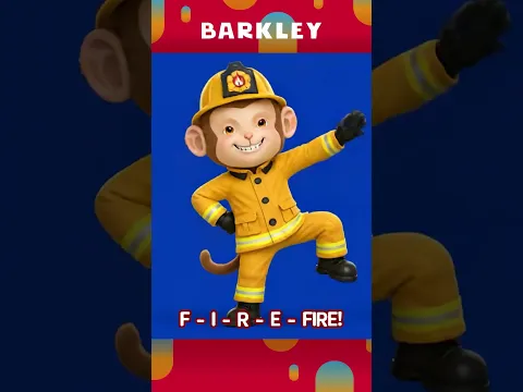 Firefighter Song 🧑‍🚒🎶🧯 #Barkley #shorts