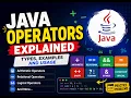 Java Operators Explained Arithmetic Relational Logical Unary Assignment Operators with Example