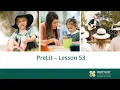 PreLit - Lesson 53