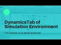 6 - Dynamics Tab The User Interface Aspen Plus Tutorial
