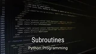 Introduction to Python - Lesson 4