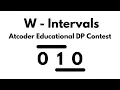 W - Intervals Atcoder Educational DP Contest