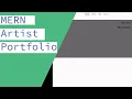 CRUD Tutorial using the MERN Stack - Portfolio Website
